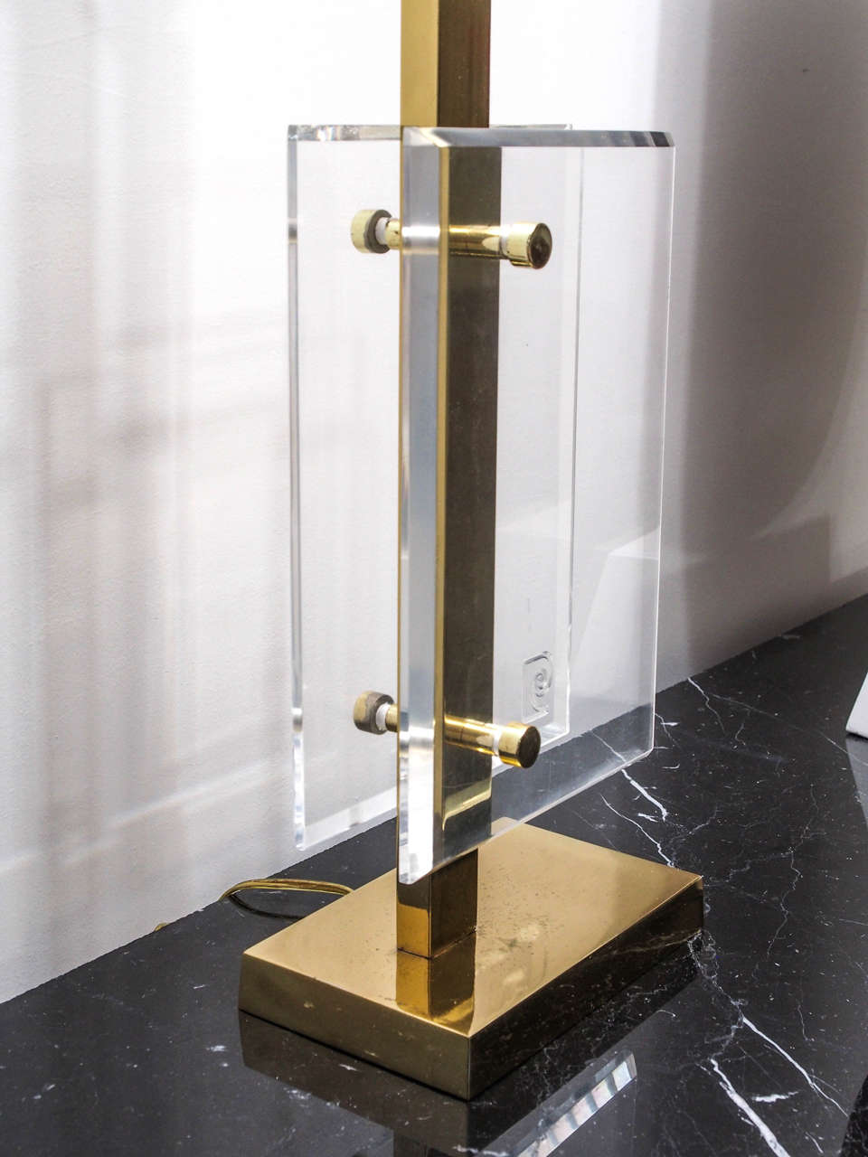 Brass SATURDAY SALE Table Lamp by Pierre Cardin